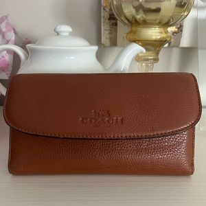 Coach leather wallet